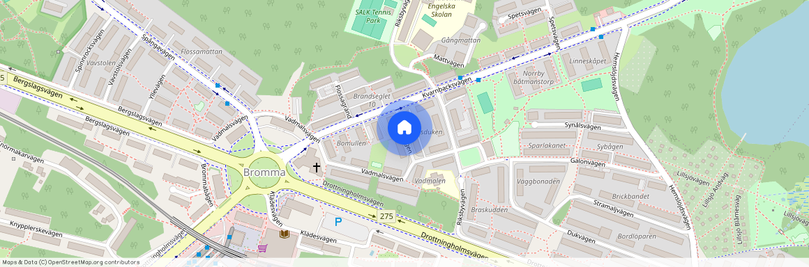 Damastvägen, Bromma