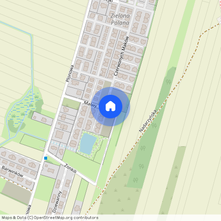 ul. Malwy, Nowa Wola, Lesznowola, piaseczyński, mazowieckie