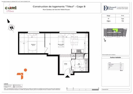 Appartement T2 disponible à la location, secteur Rouen Saint-Sever - Photo 4