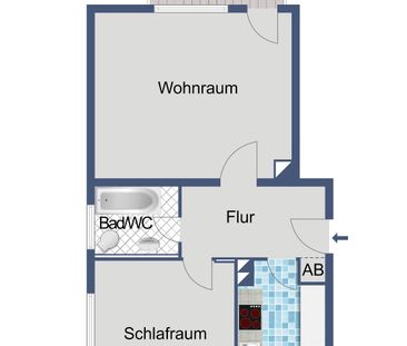 Nachmieter für 2-Zimmer-Wohnung gesucht - Photo 1