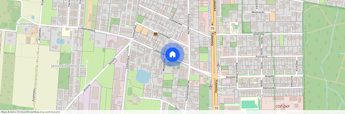 ul. Ludwinowska, Pyry, Ursynów, Warszawa, mazowieckie