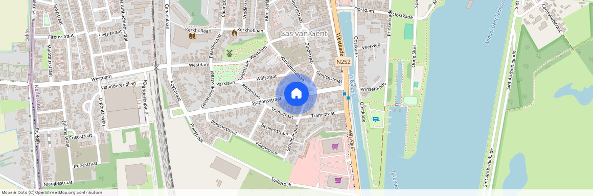 Stationsstraat 21-A, Kern Sas van Gent, 4551EK