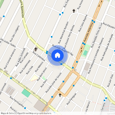 Rua Nossa Senhora Aparecida - de 205/206 a 629/630, Barreiros, São José, SC, 88117020