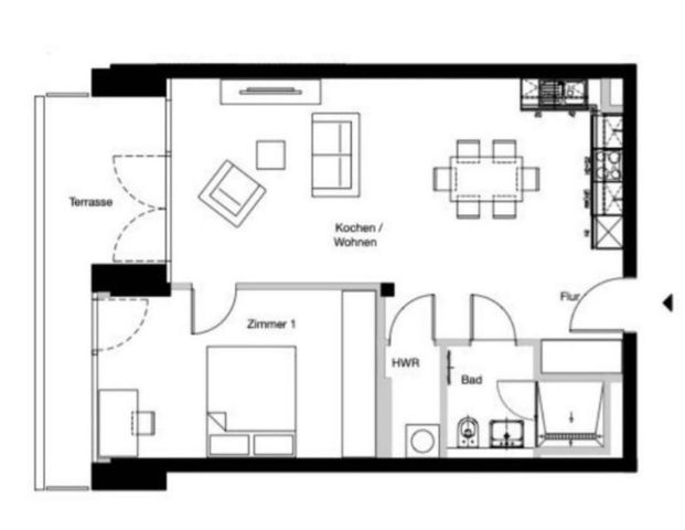 Vollmöblierte Wohnung ab 01.01.2026 zur Untermiete mit Übernahme - Photo 1