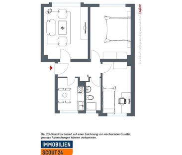 Für die kleine Familie! 3-ZKB-Wohnung in schönem Wohngebiet - Photo 4