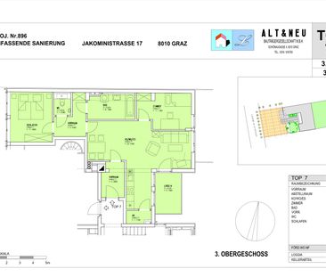 Jakoministraße 17/7 - 3 Zimmer Mietwohnung mit Loggia Nähe Jakomini... - Foto 2