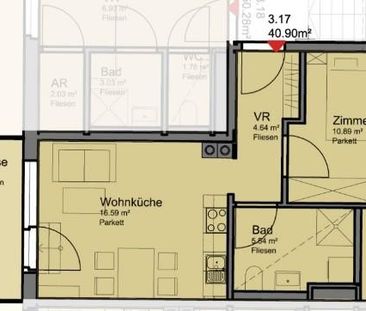 10m² große TERRASSE!!! Top-moderne DG-Wohnung nahe Akademiepark - Photo 1