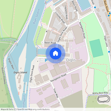 Lockwheel House, Diglis, WR5