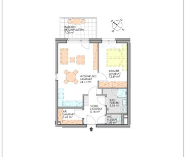 Attraktiv gelegene 2-Zimmerwohnung mit Balkon - Top 22 - Foto 2