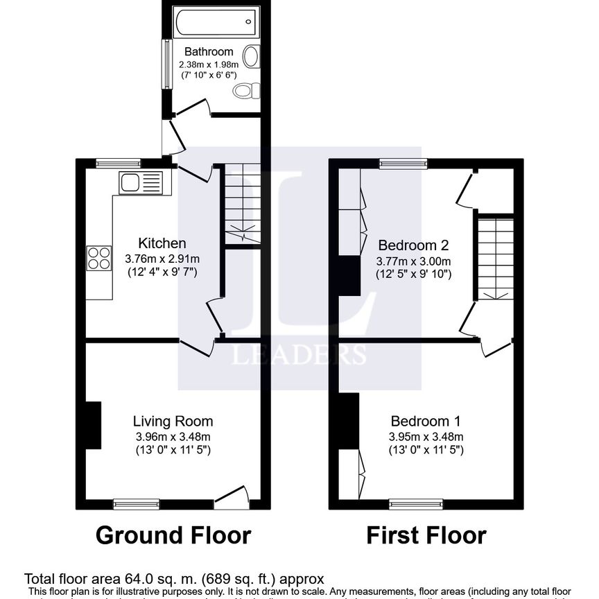 2 bedroom house to rent Salisbury Street, Stoke-on-Trent, ST6 - Photo 1