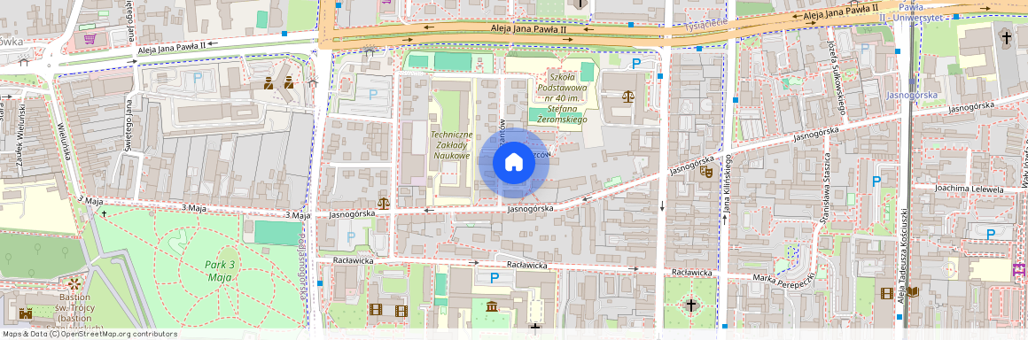 ul. Partyzantów, Śródmieście, Częstochowa, śląskie