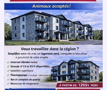 Grand 5 1/2 neuf à louer! - Photo 4