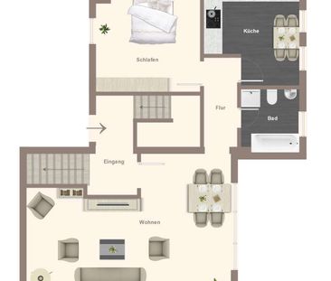 Wohnung im 2. OG zur Miete im Denkmalgeschützten Mehrfamilienhaus i... - Photo 2