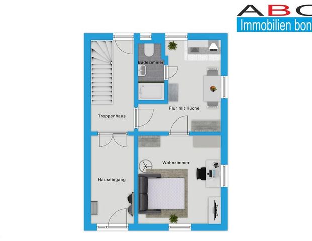 Pendler-Wohnung! Helle 30 m², voll möbliert, löffelfertige Ausstattung, beste Lage Bonn Oberkassel - Photo 1
