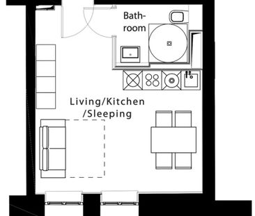 Exklusive 1 Zimmer Wohnung in Frankfurt/M. INNENSTADT, Küche etc. - Photo 1
