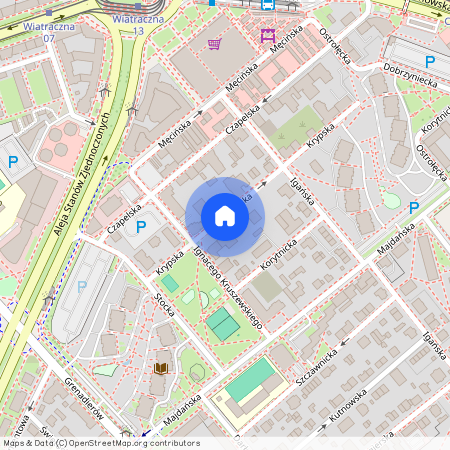 ul. Krypska, Grochów, Praga-Południe, Warszawa, mazowieckie