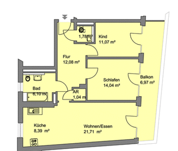 Moderne 3 Zimmerwohnung in Sündersbühl - Photo 4