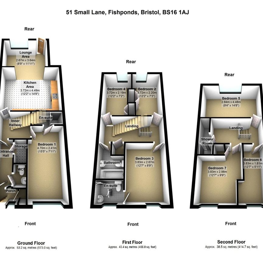 7 Bed Terraced House, Small Lane, BS16 - Photo 1