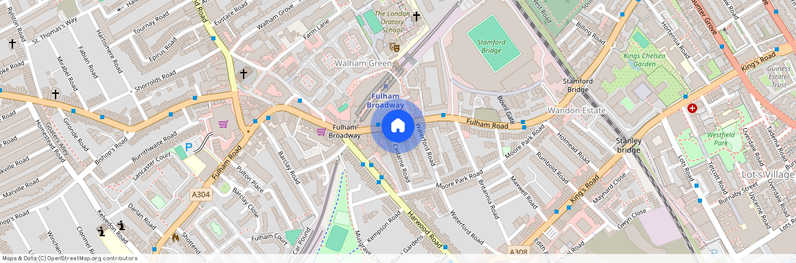 Fulham Road, London 2 bedroom flat to rent. £900 P.W