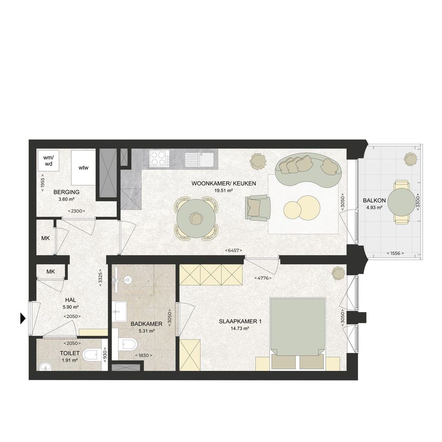 Appartement te huur: Kennedylaan 292 2035 TR Haarlem - Foto 1