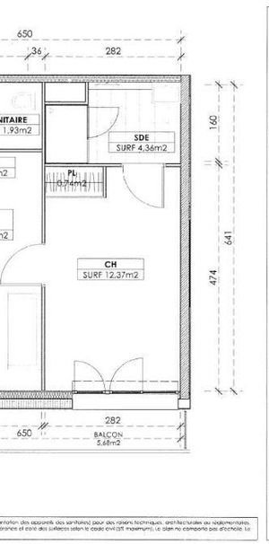 Location Appartement 2 pièces 39m² REIMS 51100 - Photo 2