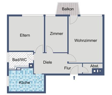 Ab sofort - 3-Zimmer-Wohnung mit Balkon! - Photo 4