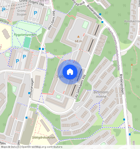 Lilla Sällskapets väg, Skärholmen