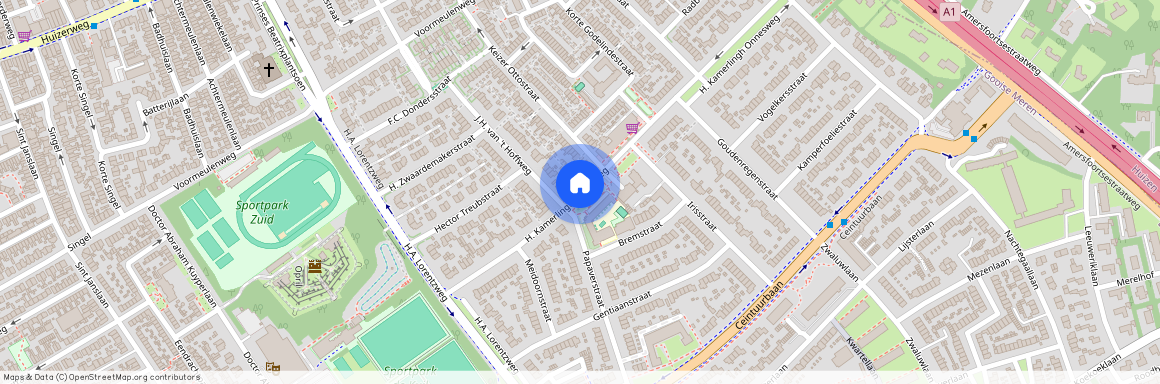 Bloemenbuurt, 1402 EK, H. Kamerlingh Onnesweg, Bussum