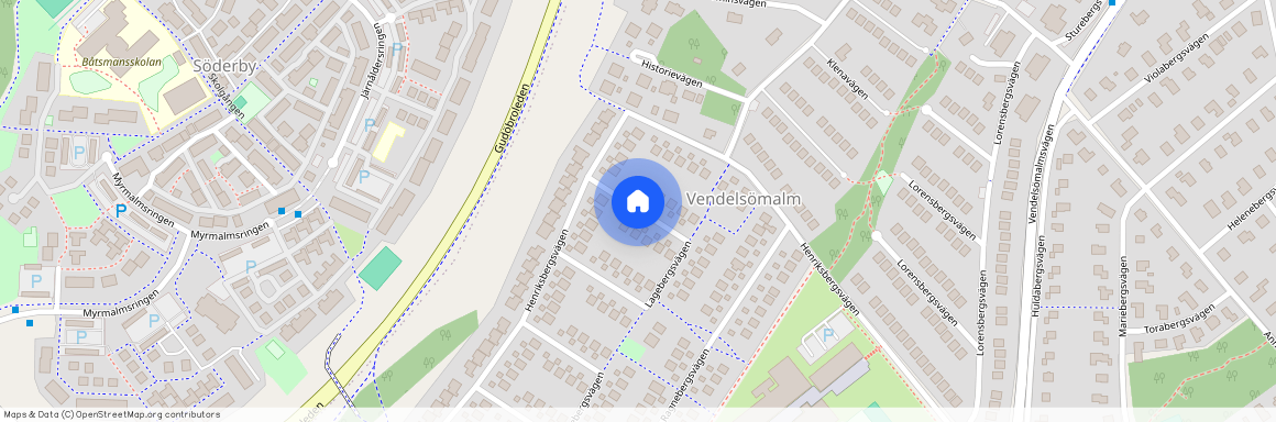 Lagebergsvägen, Vendelsö