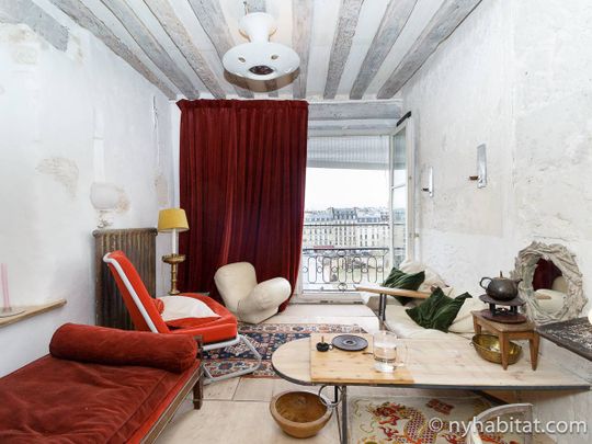 Logement à Paris, Location meublée - Studio T1 - Île Saint-Louis, Le Marais - Notre Dame - Hôtel de Ville (PA-4146) - Photo 1