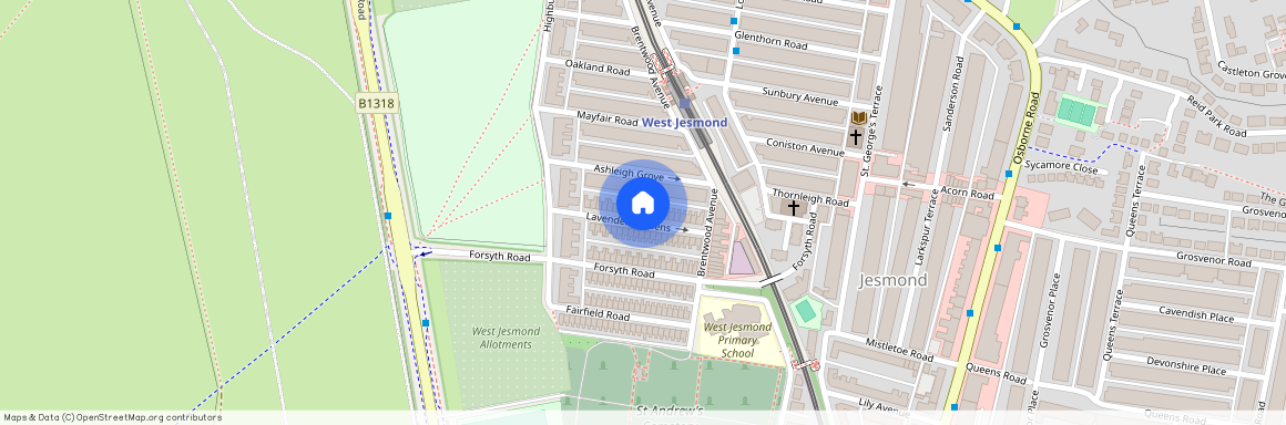 Lavender Gardens, Jesmond, NE2