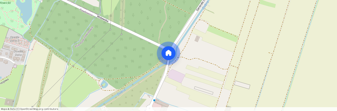 ul. gen. Leopolda Okulickiego, Zawidawie, Psie Pole, Wrocław, dolnośląskie