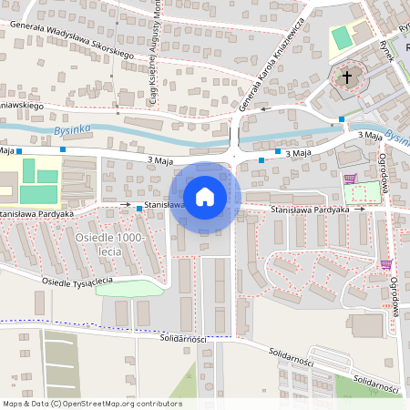 ul. Stanisława Pardyaka, Myślenice, Myślenice, myślenicki, małopolskie