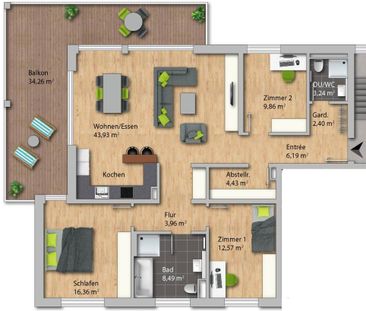 Morgen schon einziehen! Exklusive Wohnung im Zentrum von Grenzach (... - Photo 4