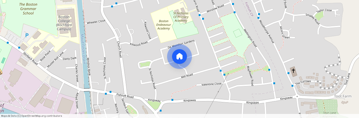 De Montfort Gardens, Boston, PE21