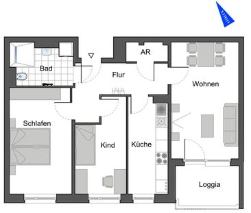 Neubauwohnung in Darmstadt-Ludwigshöh. Erstbezug! - Foto 2