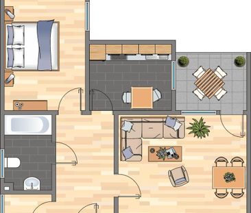 Demnächst frei! 2-Zimmer-Wohnung in Weißenthurm - Photo 6