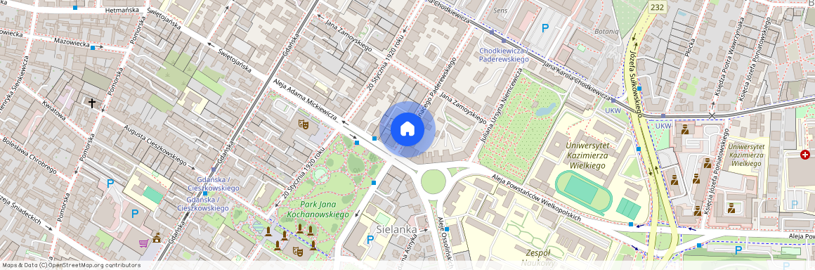 ul. Ignacego Paderewskiego, Bocianowo, Bydgoszcz, kujawsko-pomorskie