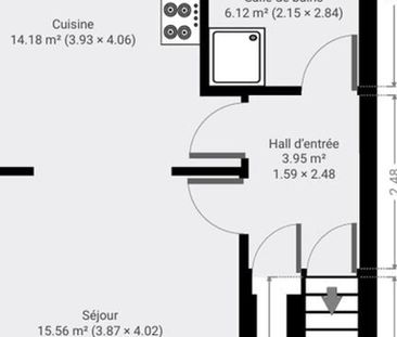 Appartement te huur in Andenne voor € 650 met 1 slaapkamer - Photo 3