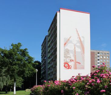 1-Raum-Wohnung mit großem Balkon, Aufzug und Dusche - Photo 6