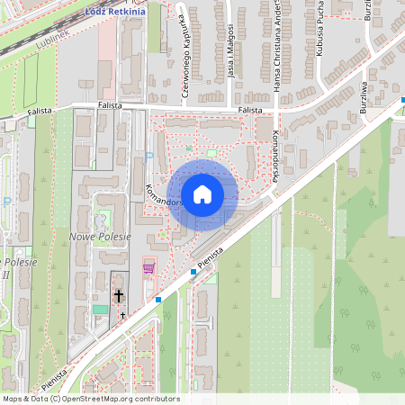 ul. Komandorska, Lublinek, Polesie, Łódź, łódzkie