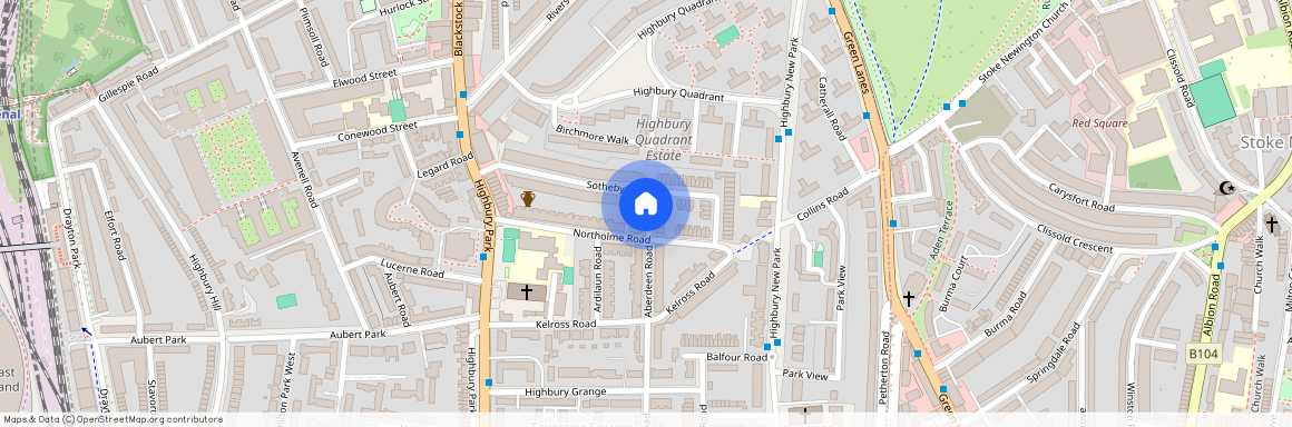 Highbury, Islington, Aberdeen Road, N5 2XA, London