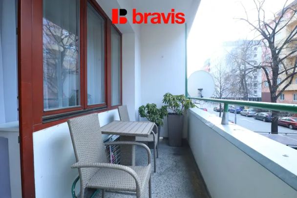 Pronájem zařízeného bytu 1+1, Brno - Veveří, ulice Bayerova, lodžie - Photo 1