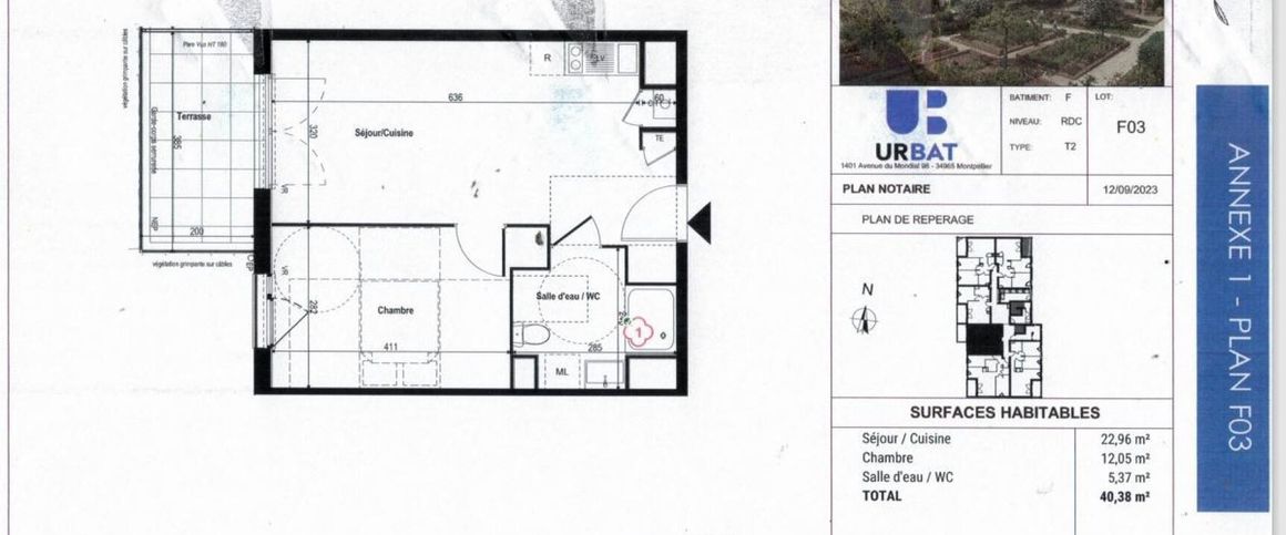 location Appartement T2 DE 40.38m² À RILLIEUX LA PAPE - Photo 1