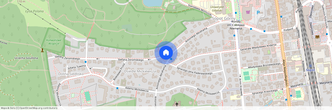 ul. Antoniego Abrahama, Osiedle Mickiewicza, Sopot, pomorskie