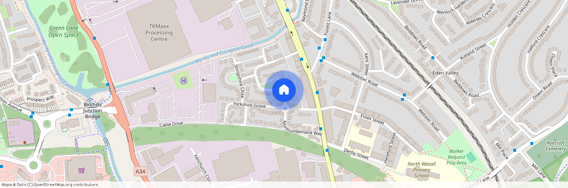 Northumberland Way, Walsall, WS2