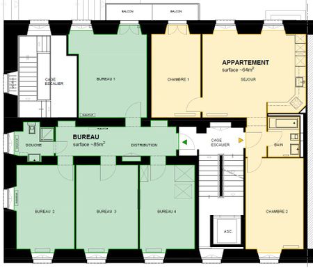 3.5 room apartment with balcony and elevator - Photo 4