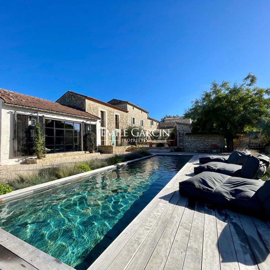 Havre de paix à louer près d'Uzès - 6 chambres - piscine - Photo 1