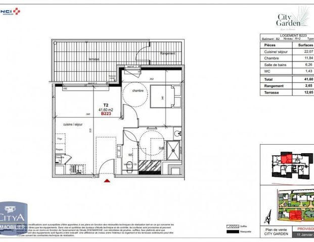 Appartement 2 Pièces 41 m² - Photo 1