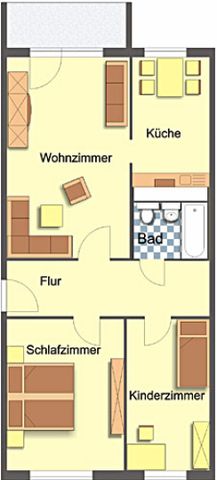 Wohnung, 3 Zimmer (69,08 m²) - Photo 5